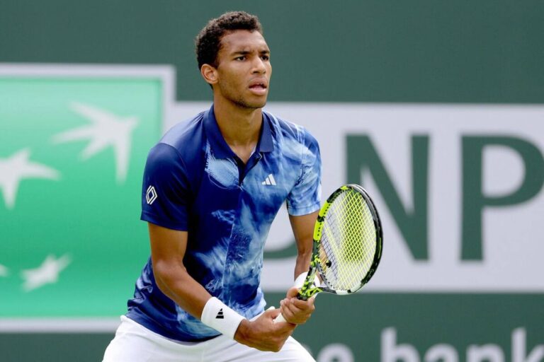 Felix Auger-Aliassime Indian Wells Practice 2024